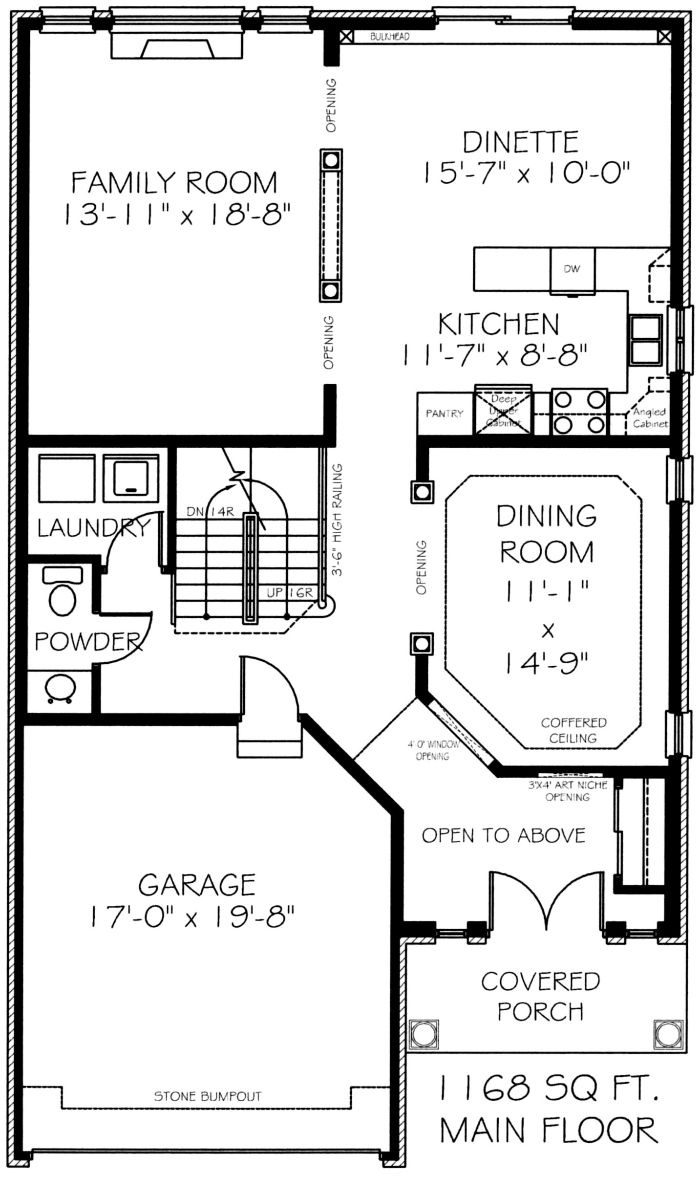 The remington - Main Floor - Floorplan