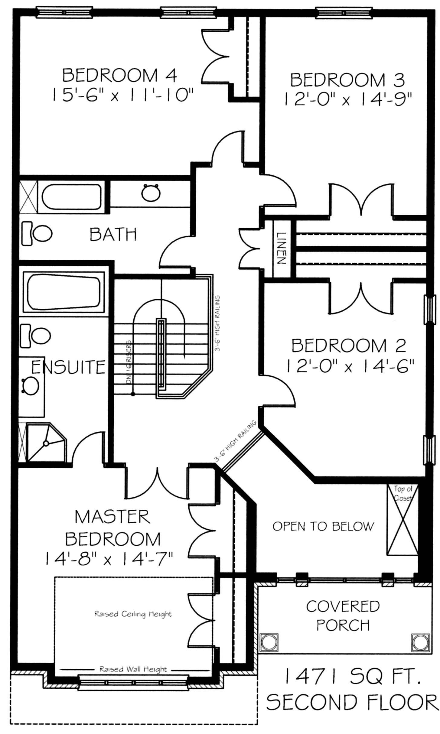 The remington - Upper Floor - Floorplan