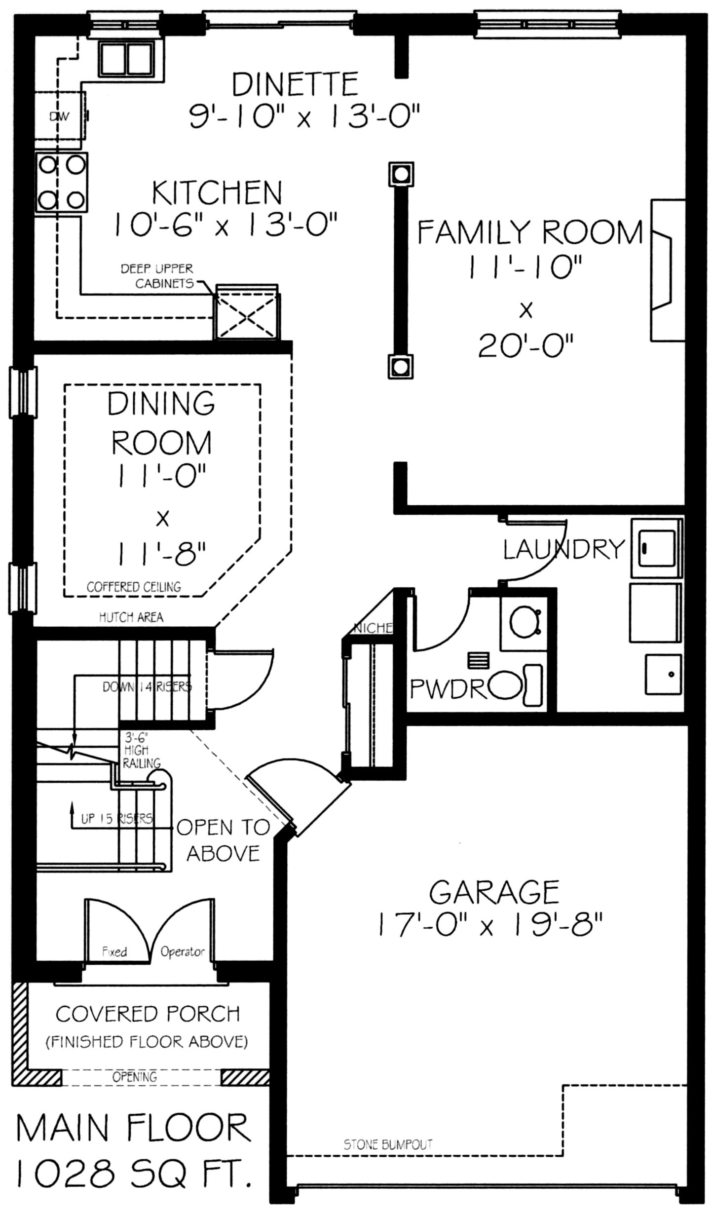 The riverstone - Main Floor - Floorplan