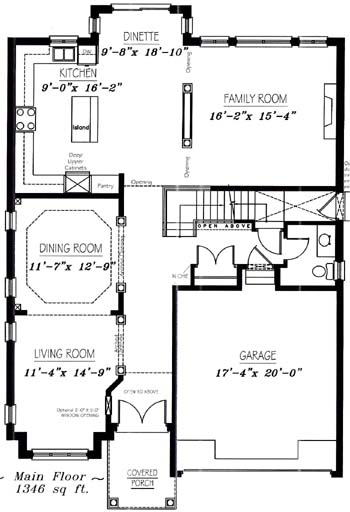 The rockport - Main Floor - Floorplan