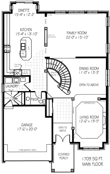 The roehampton - Main Floor - Floorplan