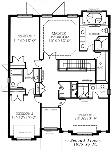 The rosewater - Upper Floor - Floorplan