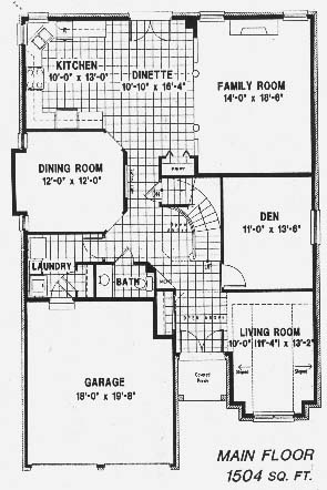 The sapphire - Main Floor - Floorplan