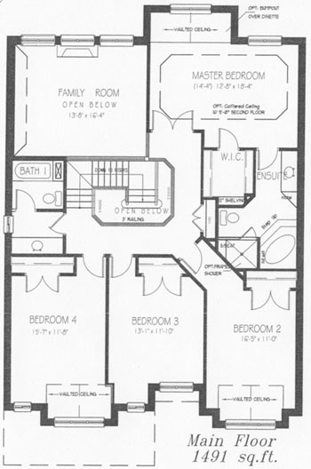 The seaton - Main Floor - Floorplan