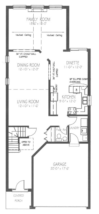 The silvercreek - Main Floor - Floorplan