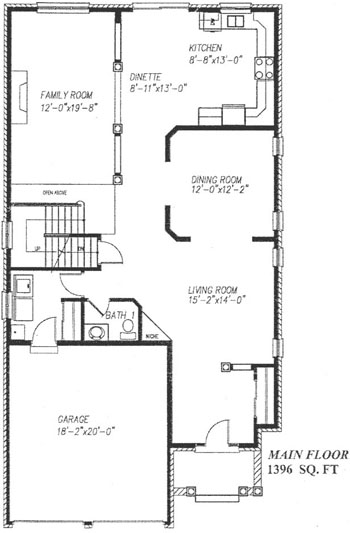 The spencer - Main Floor - Floorplan