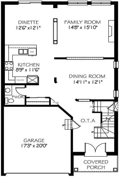 The Springhaven - Main Floor - Floorplan