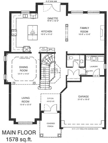 The stephanie - Main Floor - Floorplan