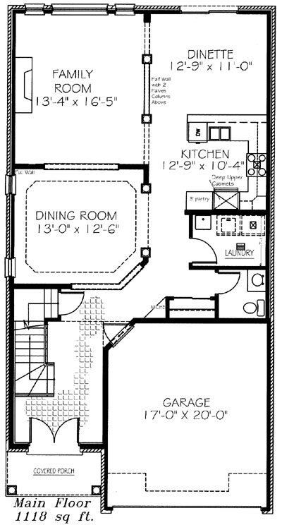 The stonehaven - Main Floor - Floorplan