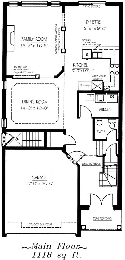 The summerhill - Main Floor - Floorplan