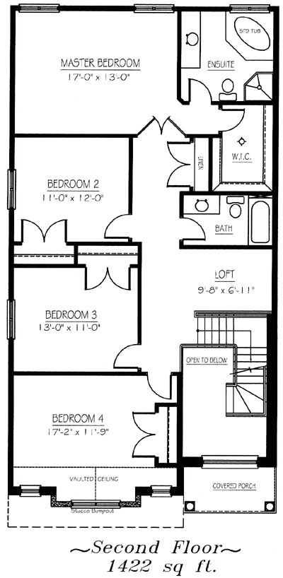 The summerhill - Upper Floor - Floorplan