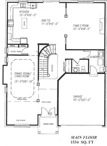 The sydney - Main Floor - Floorplan