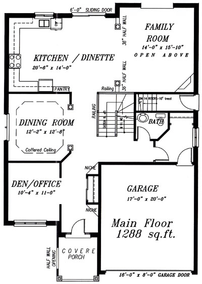 The topaz - Main Floor - Floorplan