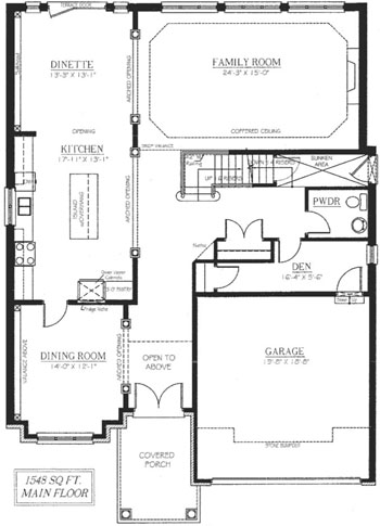 The tuscany - Main Floor - Floorplan