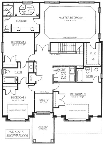 The tuscany - Upper Floor - Floorplan