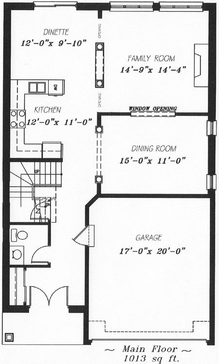 The waterford - Main Floor - Floorplan