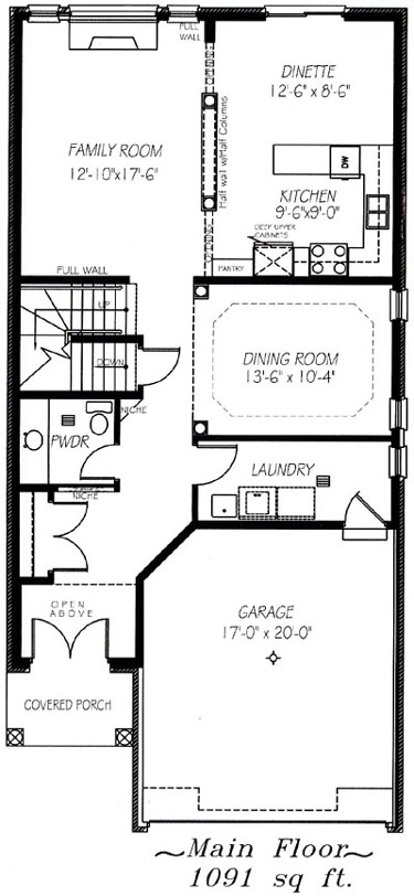 The wellington - Main Floor - Floorplan