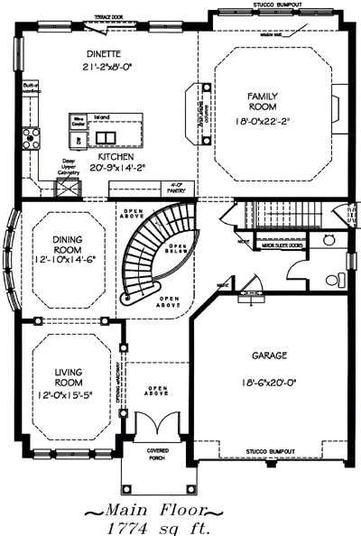The whitepines - Main Floor - Floorplan