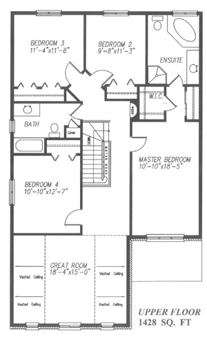 The williamsburg - Upper Floor - Floorplan