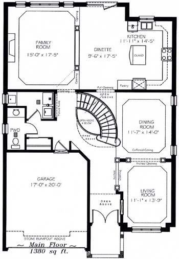 The willowcreek - Main Floor - Floorplan