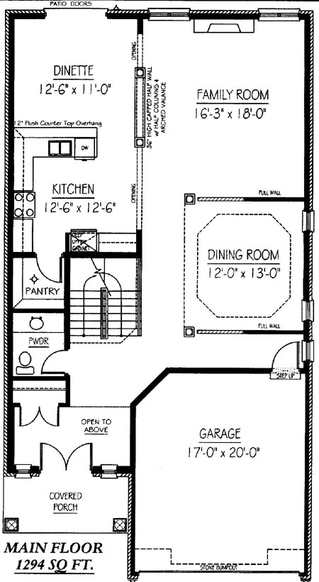 The windsong - Main Floor - Floorplan