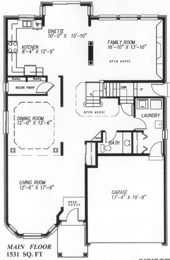 The churchhill - Main Floor - Floorplan