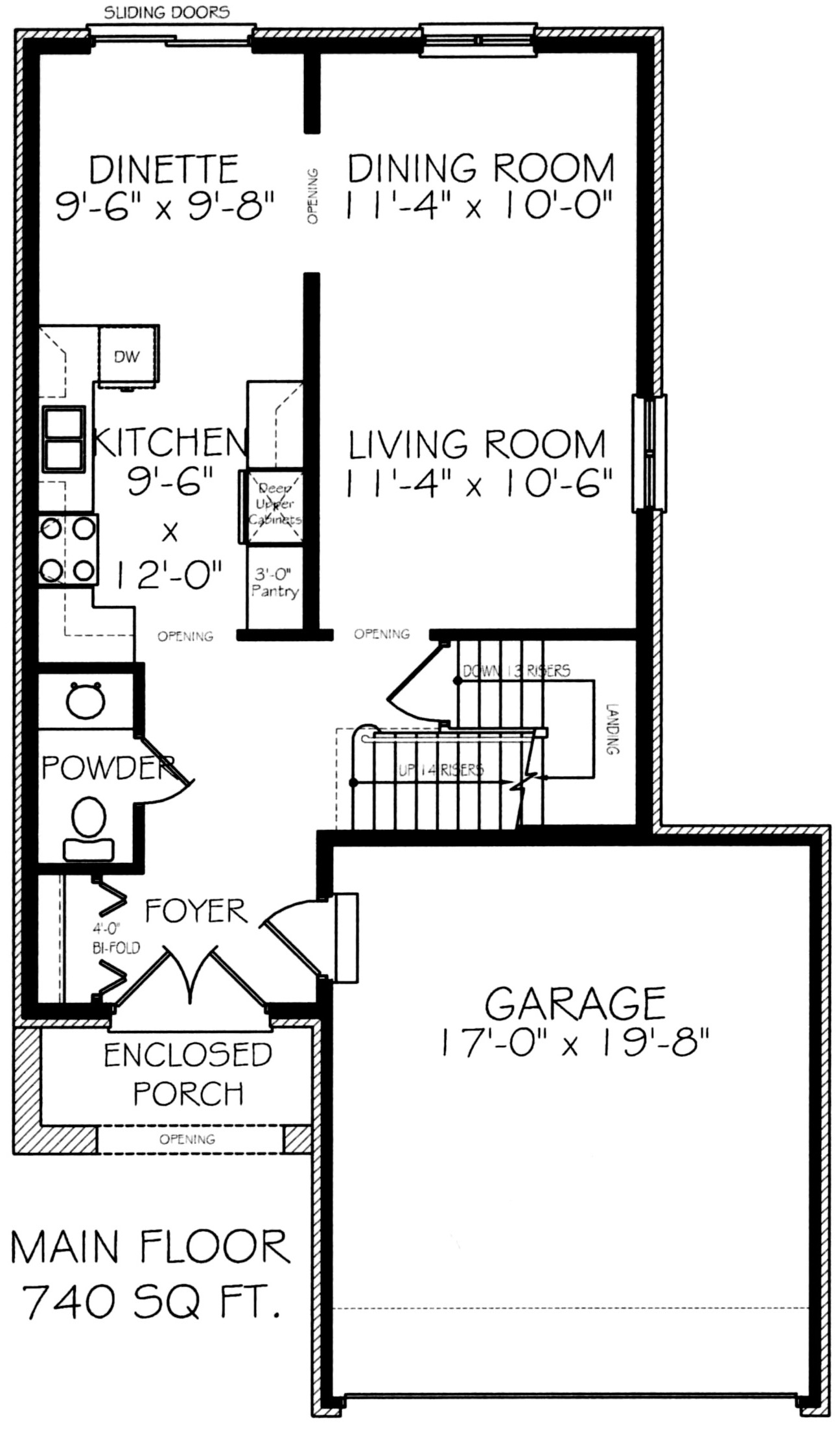 The elm - Main Floor - Floorplan