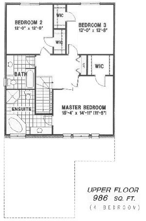 The lancaster - Upper Floor - Floorplan