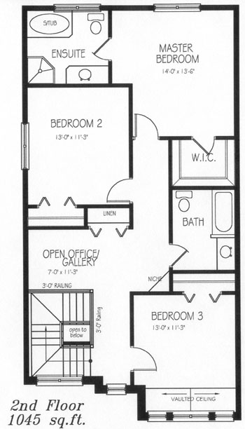 The oakdale - Upper Floor - Floorplan