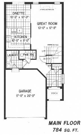 The osprey - Main Floor - Floorplan