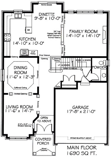 The regency - Main Floor - Floorplan