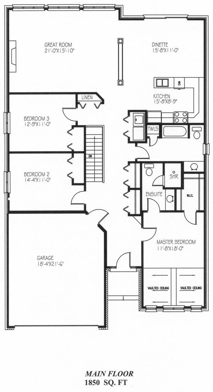 The willow - Main Floor - Floorplan